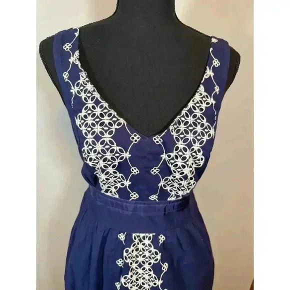 Edme & Esyllte Navy Blue Dress Size Small - Picture 2 of 7